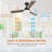Lallu 44'' Ceiling Fan with LED Lights