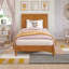 Lit plateforme en bois massif avec pied de lit assorti Ambrey-864761707-864761711