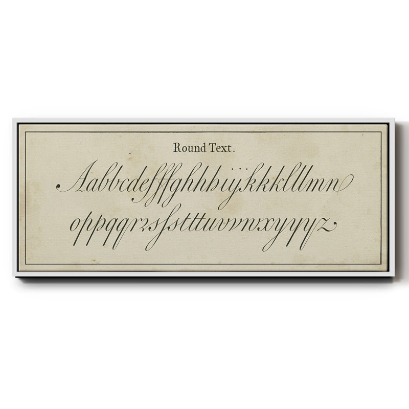 Manuscrit Sampleur II - Toile encadrée, H 20 po x l 50 po