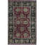 Hand-Knotted High-Quality Burgundy, Black, and Beige Area Rug