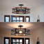 Plafonnier semi-encastré 3 lumières 