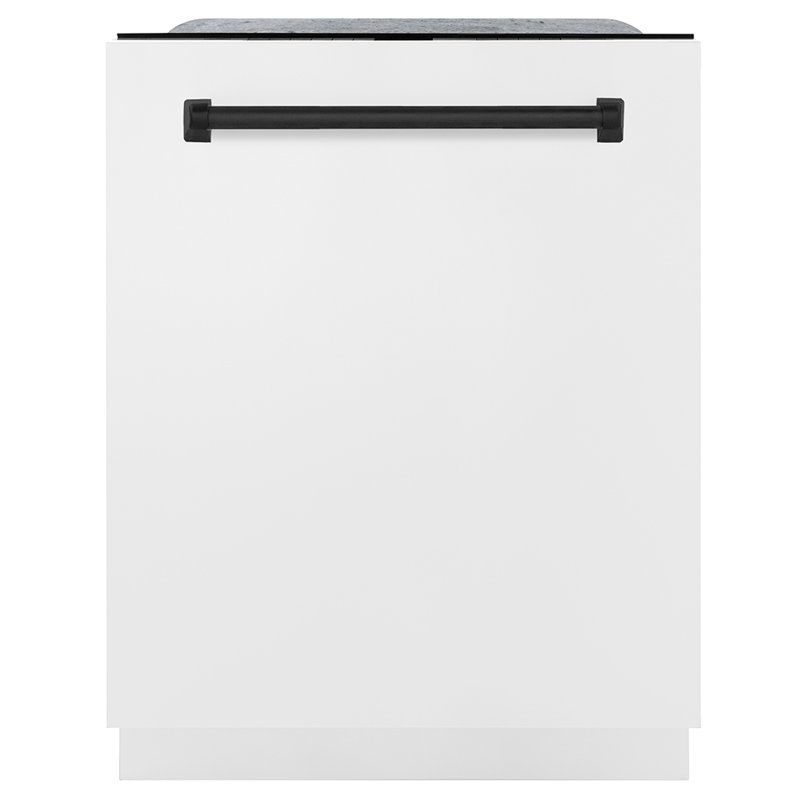 Lave-vaisselle autoportant 24 po ZLINE Autograph, Noir mat