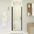 30" W × 72" H Pivot Shower Door – 1/4"(6Mm) Tempered Glass With Explosion-Proof Film, Stainless Steel Handle, Matte Black Aluminum Half Frame, Modern Minimalist Design-118564814