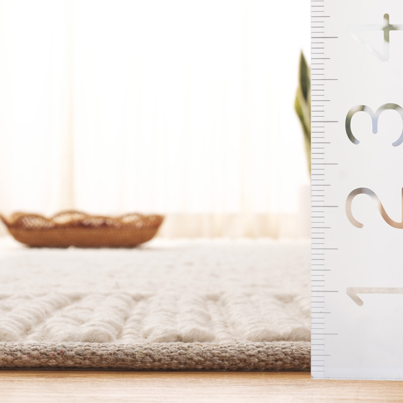 Natura 286 Flatweave Wool/Cotton Rug in Ivory, Rectangle 8' x 10'