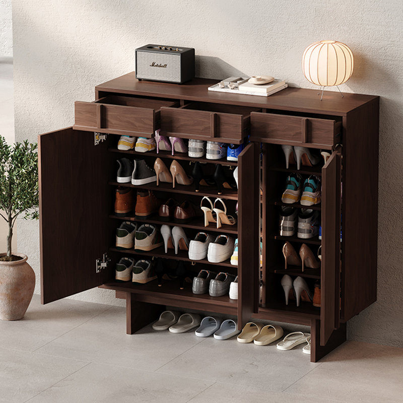 Household Entrance Shoe Cabinet 30 Pair Shoe Storage Cabinet