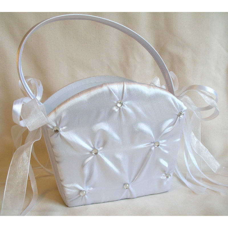 Panier à fleurs pour la récolte, Blanc