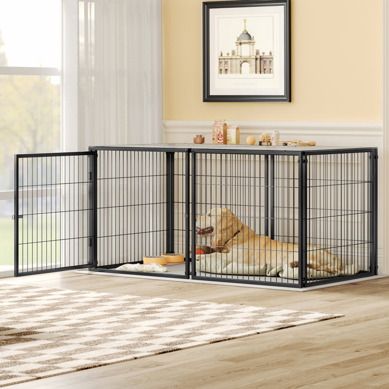 Grande cage à chien 63,7 po pour chien de taille moyenne
