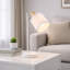 white Table Lamp 35cm with Fabric Shade