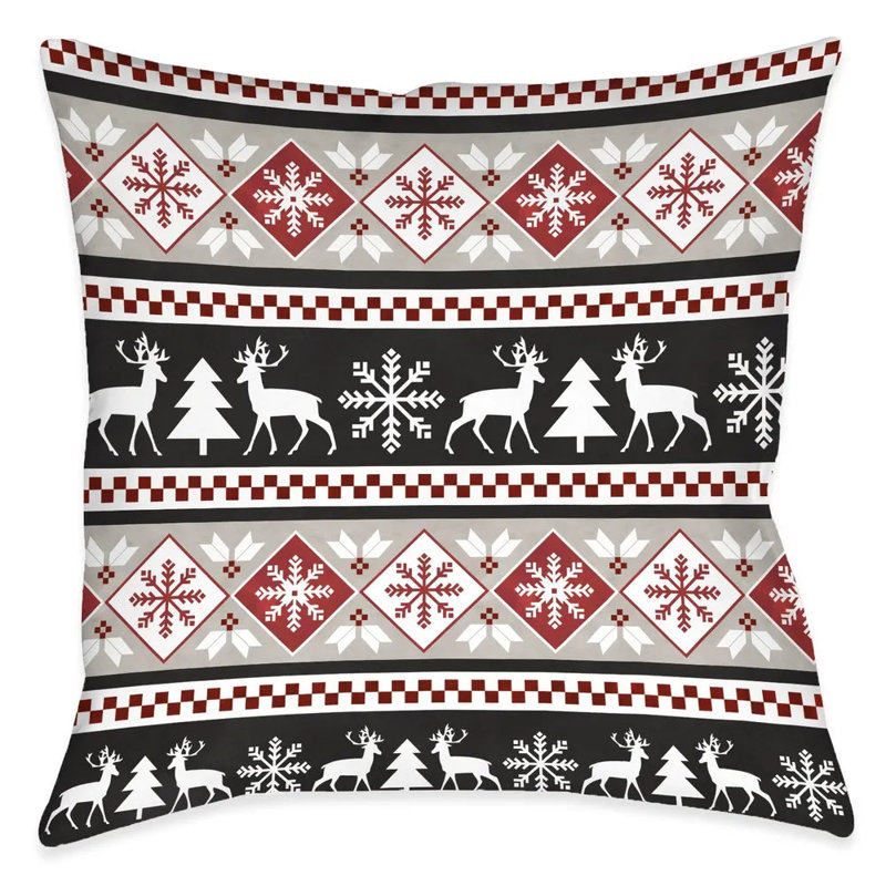 Coussin en polyester Hello Winter