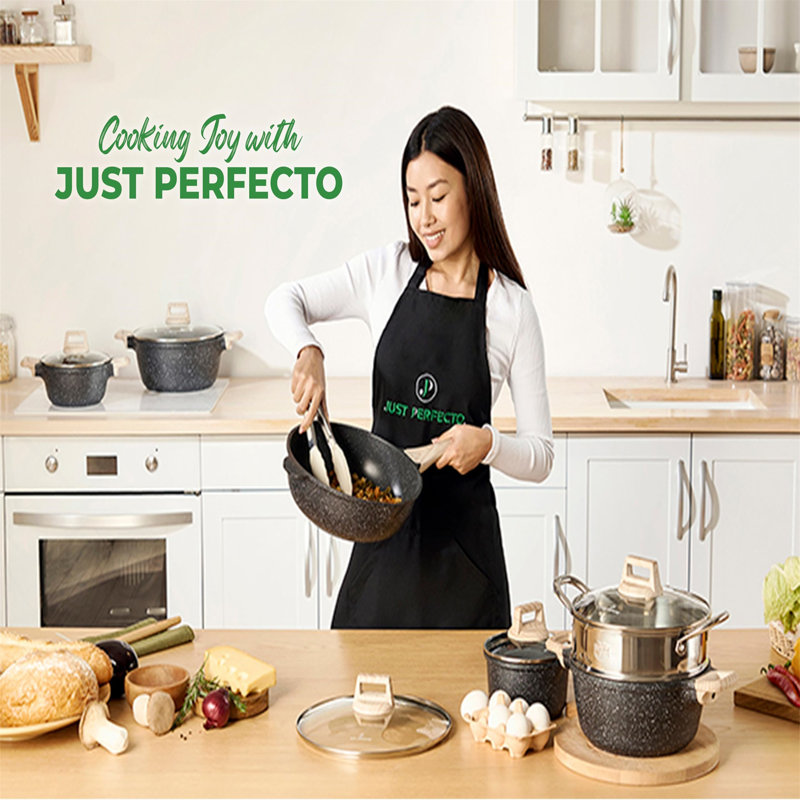 15 - Piece Non-Stick Aluminum Cookware Set