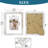 Rustic Distressed White Collage Picture Frame Set - 4 Pack For Wall And Tabletop Display