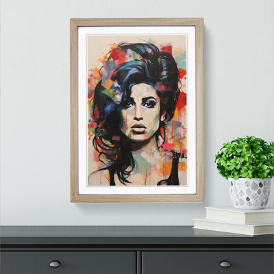 Amy Winehouse Constructivism - Framed Print