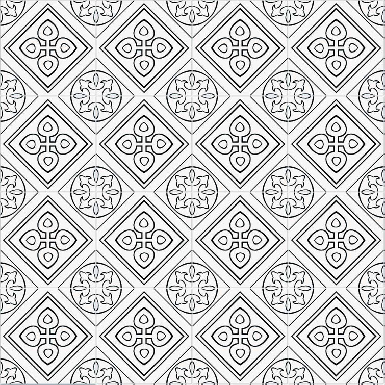 Helix 8X8 motif classique blanc