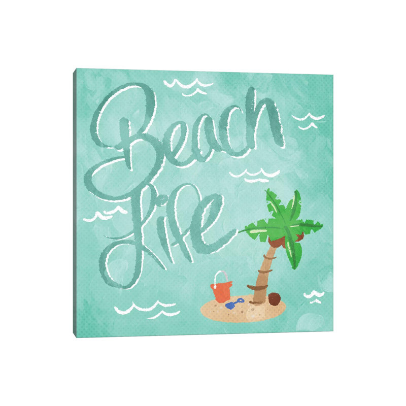 Beach Life by Milli Villa - Wrapped Canvas Print, 45.72 cm H x 45.72 cm W x 1.91 cm D