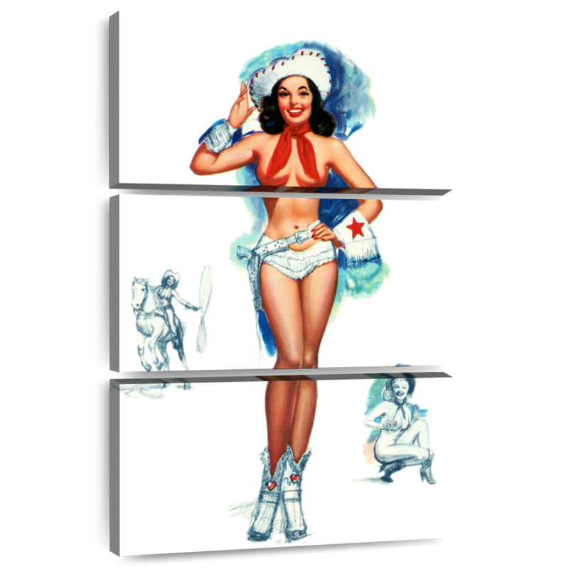 Pin-up Leisha, H 74 po x l 48 po