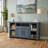 Bowen 60" TV Console, Slate Blue