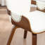 Fauteuil pivotant rembourré en similicuir Dundrod-123200610