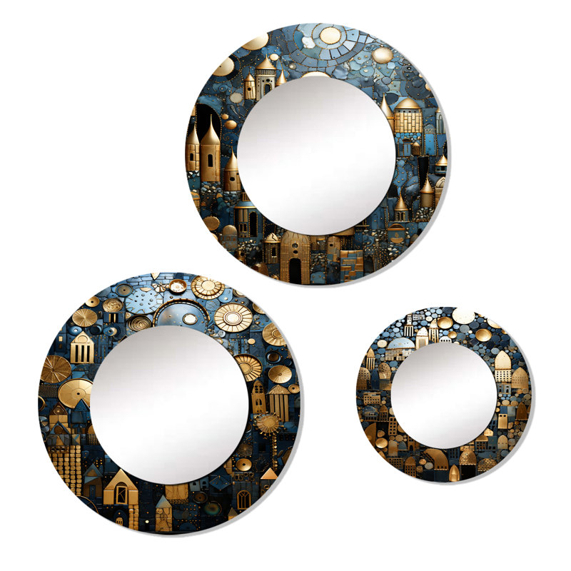 Loresa Metal Round Mirror