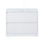 Classeur latéral en acier durable à 2 tiroirs avec serrure, rangement de haute sécurité pour documents de format Légal / Lettre / A4 / F4-1013356696