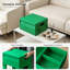 Table de chevet avec espace de rangement, table de bout multifonctionnelle en plastique ABS pour chambre à coucher, dortoir et petits espaces, assemblage facile, 11,8 x 15 x 15,7 pouces, vert