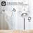 Modern Metal Table Lamp Set Of 2, Reading Bedside Lamps 350°Rotatable For Study Bedroom Dorm-1665101111-1665101118