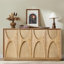 Buffet 59,69 "- portes arquées classiques en bois massif de 2 pouces avec une touche rétro-1395346820-1402027728