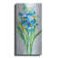  «Fresh Blue Flowers 2» par Silvia Vassileva, art mural en métal, 24 po x 48 po