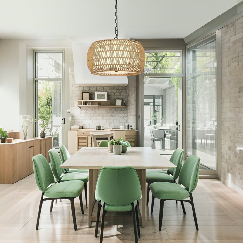 Lustre en rotin