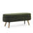 43.5"X16"X16" Storage Chair - Handmade, Rubber Wood Legs, Comfortable & Stylish Bench Seat Home Furnishing