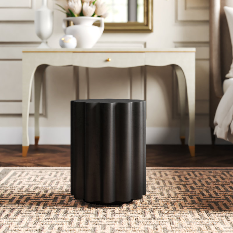 Colonna Accent Stool, Black