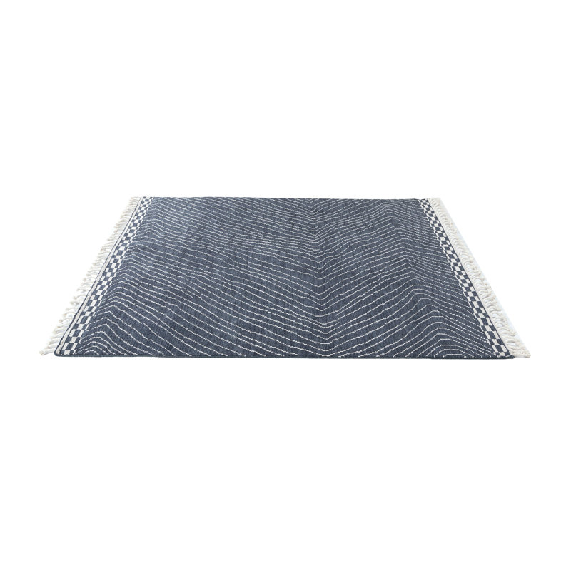 Wool Abstract Area Rug, Rectangle 10' x 14'