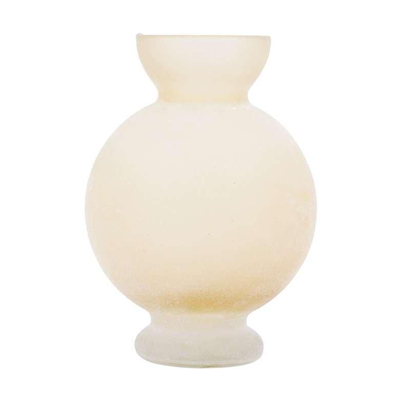 D6x8.5" Glass Vase