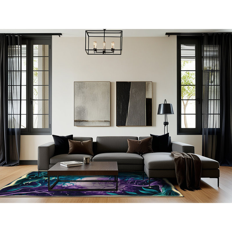 Tapis Twilight Flora, Rectangulaire 2 pi x 3 pi