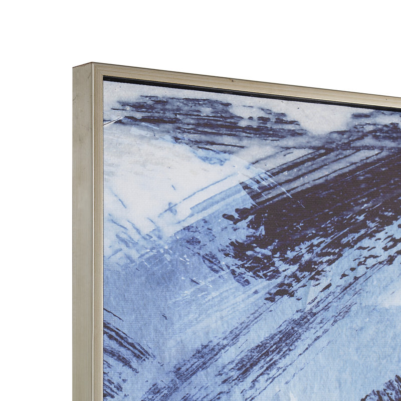Indigo Wash Abstract Print