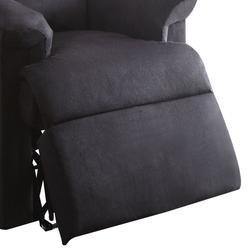 Black Woven Fabric Motion Recliner, Black