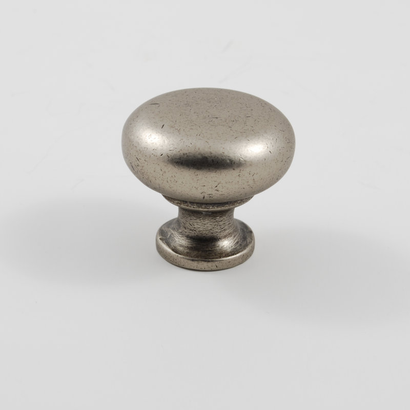 Mushroom Knob, Aged Pewter