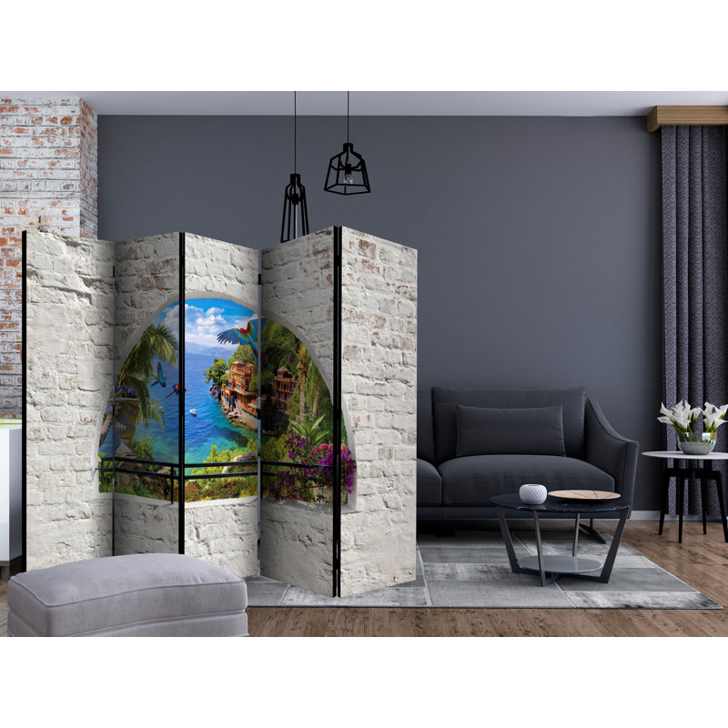 Stourbridge 225cm W x 172cm H 5 - Panel Folding Room Divider