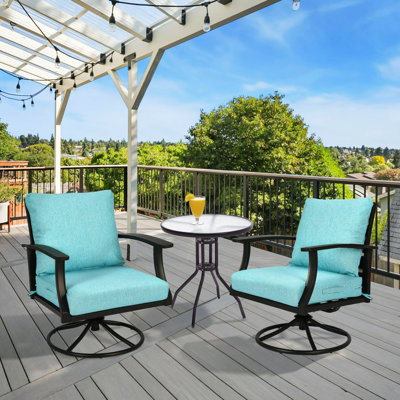 Outdoor Water-resistant Deep Seat Cushion Set