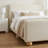 Modern Upholstered Kids Twin Bed Frame With Round Feet-1913046291