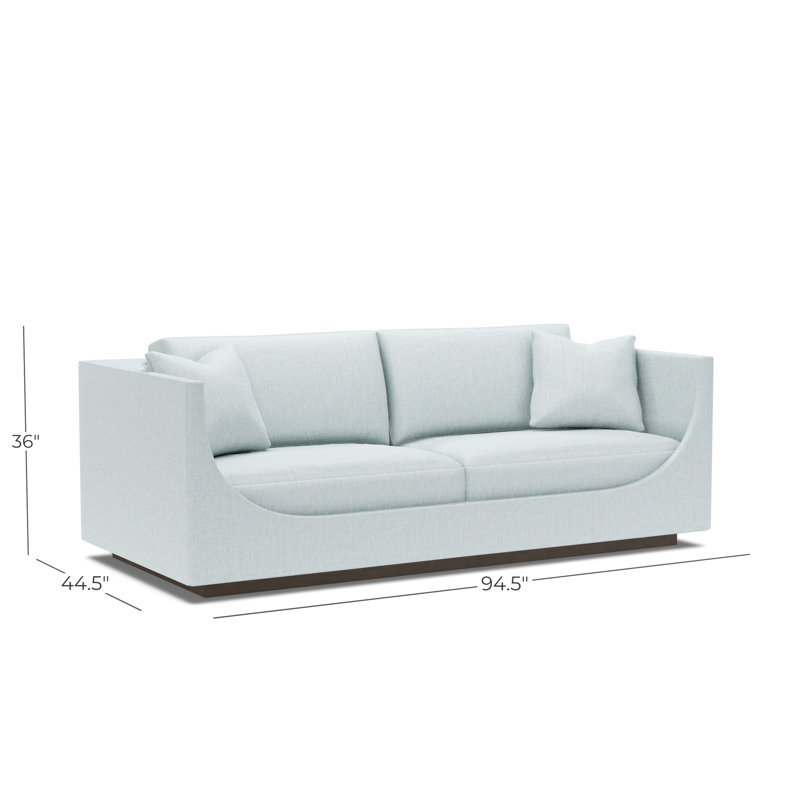 Claudette Bench Seat Sofa, 2368-21, Charcoal