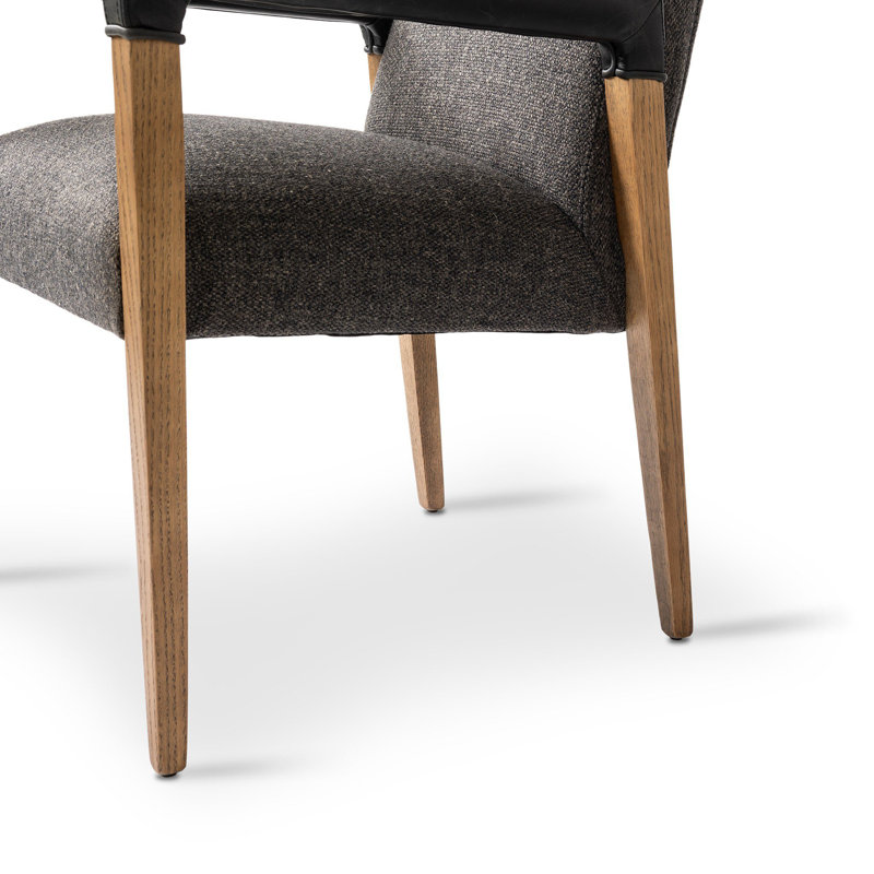 Reuben Upholstered Arm Chair, Linen Thames Ash
