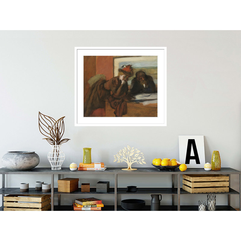 «The Conversation» par Edgar Degas, impression giclée encadrée, H 33,5 po x l 38,86 po