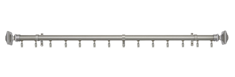 Brogdon Single Curtain Rod, 74" W