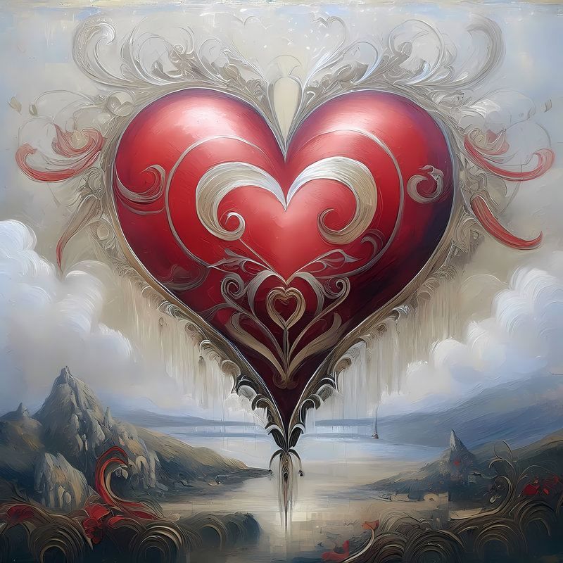 The Heartland III, 36" H x 36" W