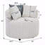 Fauteuil d'appoint basique en velours côtelé Malna