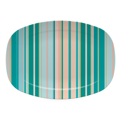 Cabana Bright Stripes Platter