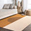 Demi cercle minimaliste rouille / crème lavable à la machine 5 pi X 8 pi Tapis-1168129936