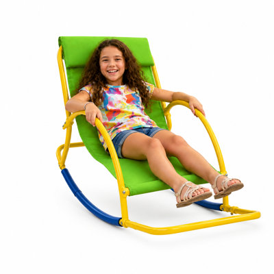 Chaise à bascule sensorielle extra large pour enfants Platports – Balançoire d'équilibre intérieur/extérieur