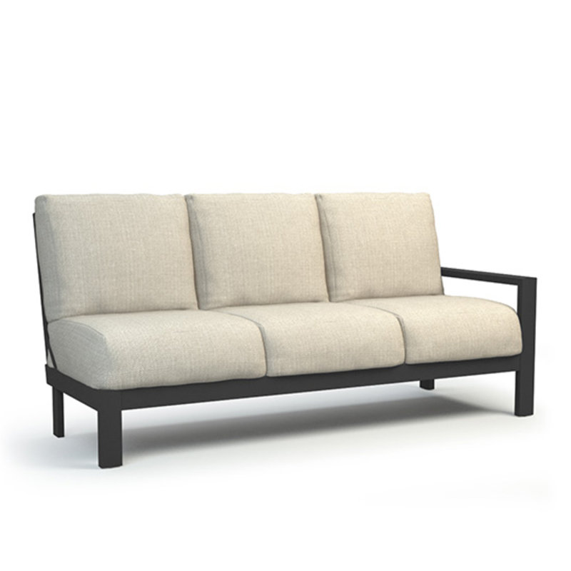 Elements Left Arm Sofa With Modular, Canvas Heather Beige, Onyx