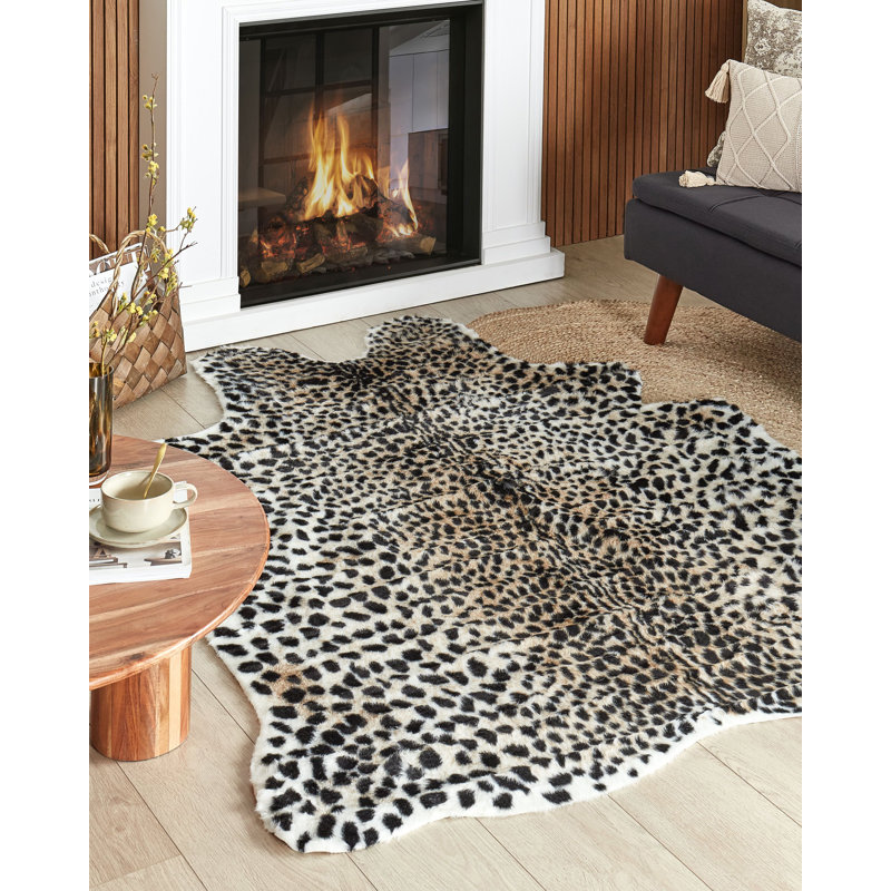 Otoe Animal Print Faux Fur Area Rug, Novelty 130 x 200cm